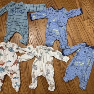 5 Carter's preemie onesie’s